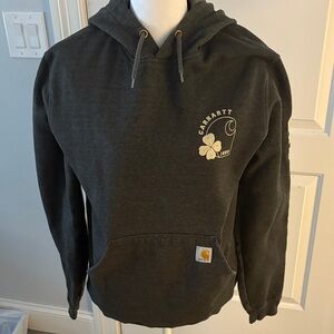 Carhartt Men's Dark Gray Hoodie with Logo